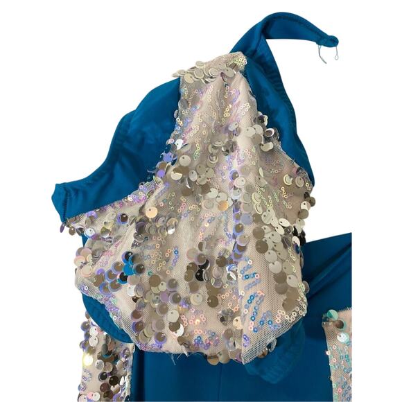 Reverence Girls Youth XL Sequins Girls One Piece Cut Out Dance Leotard - Picture 2 of 5